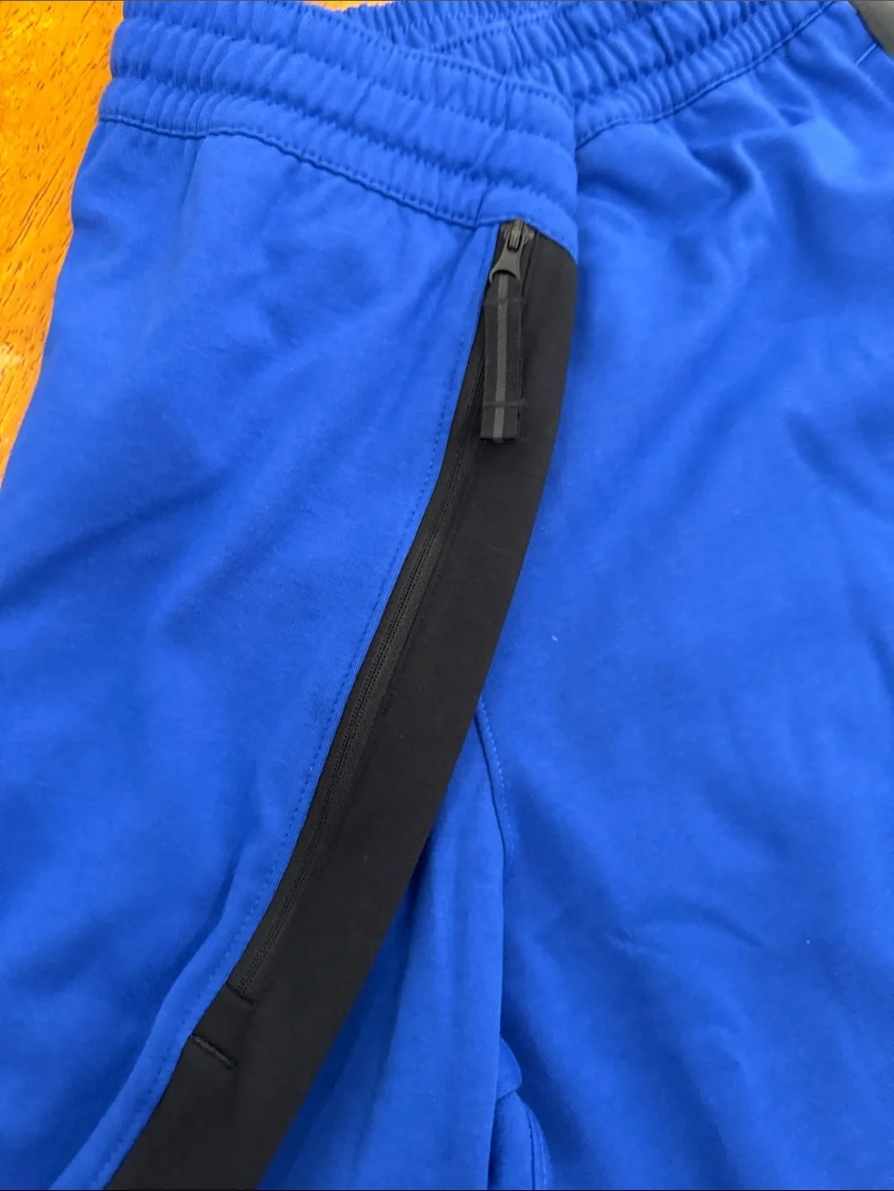 Nike Royal Blue Joggers with Black Panels xl